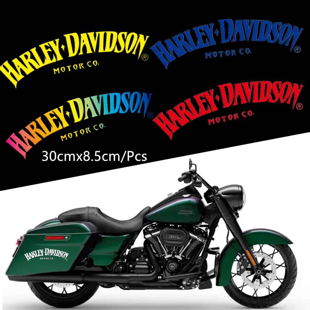 Stiker Reflektif Tangki Bensin Motor Harley Davidson Bentuk Kipas Tahan Air 883