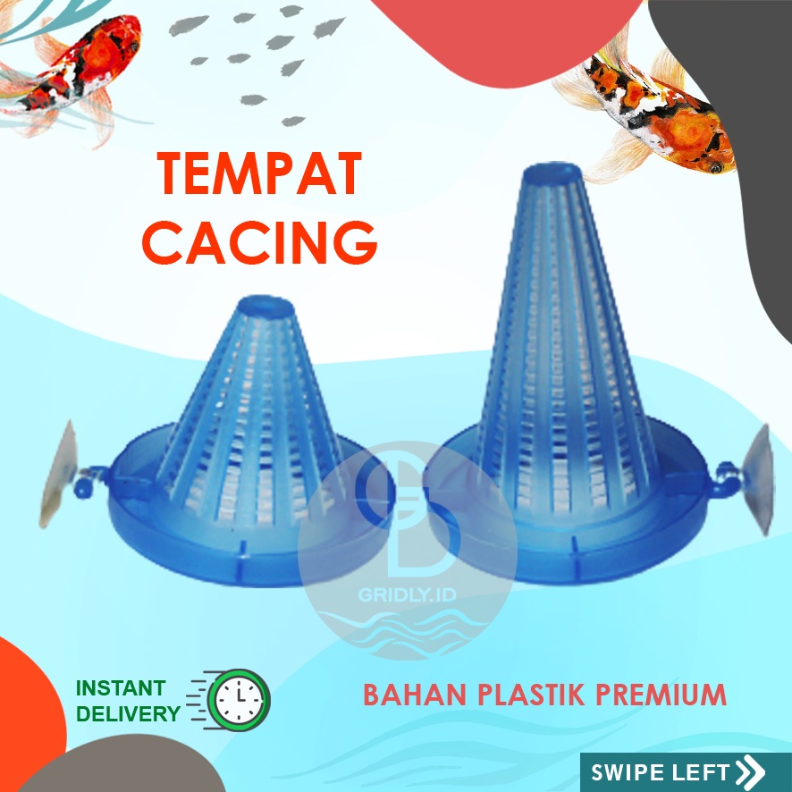 WADAH PAKAN CACING SUTRA BEKU BESAR KECIL CORONG CACING AQUARIUM AQUASCAPE TEMPAT CACING BEKU SUTRA 