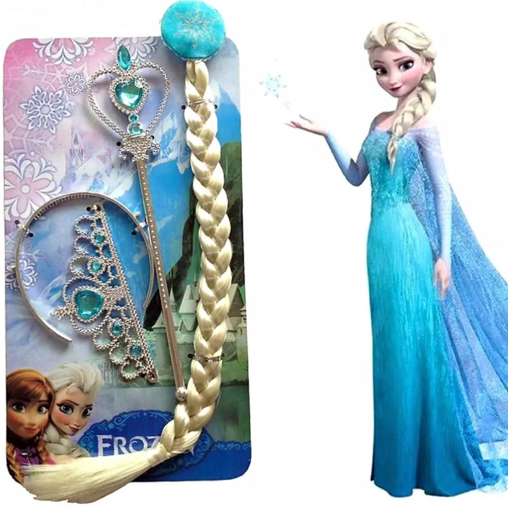 Mahkota & Tongkat Magic Frozen Elsa Anna Anak