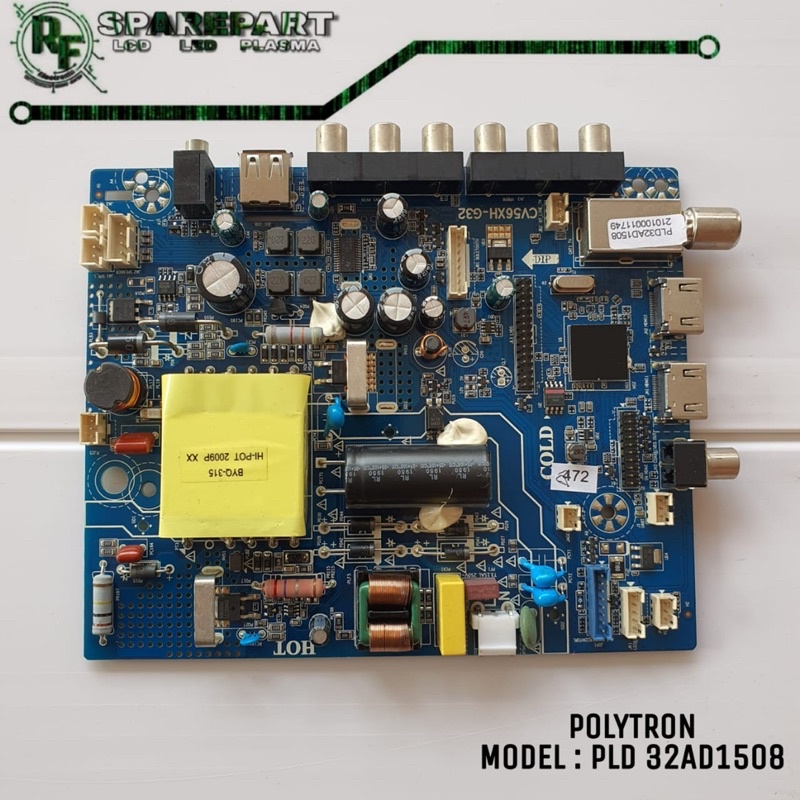 MB MAINBOARD MESIN TV LED POLYTRON PLD32AD1508 PLD 32AD1508