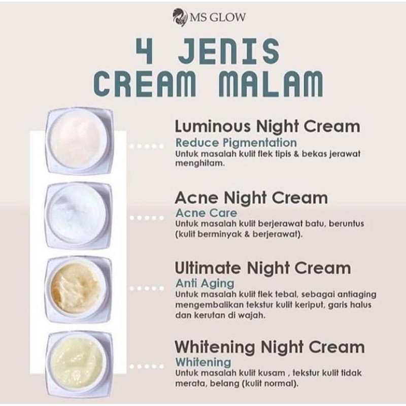 NIGHT CREAM MS GLOW ECER