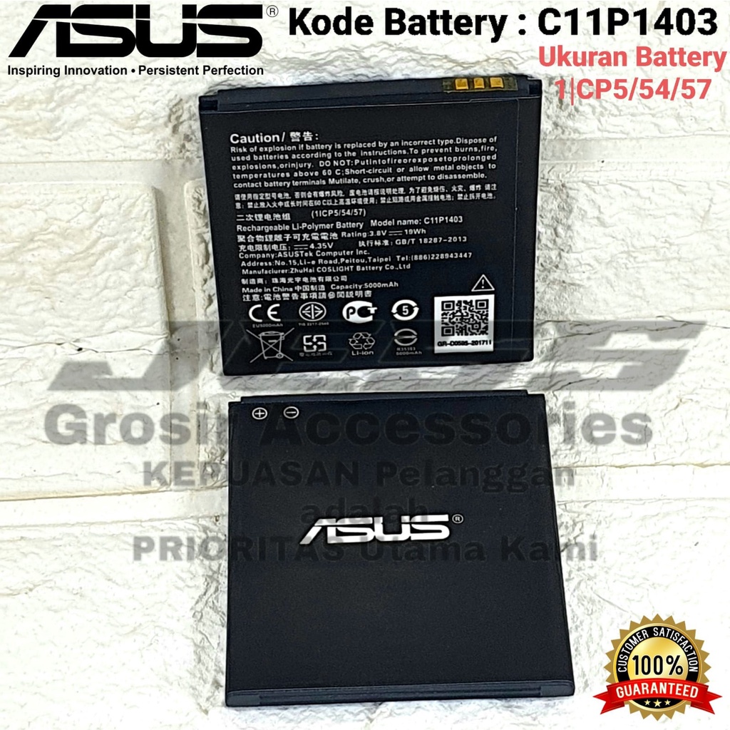 Baterai ASUS Zenfone 4S , A450CG , T00Q , C11P1403 Battery Original