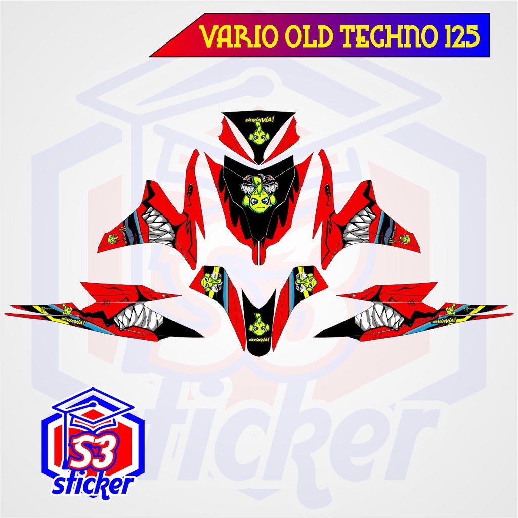 STICKER DECAL MOTOR HONDA VARIO OLD 125