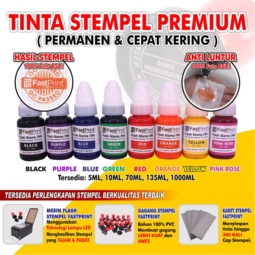 Fast Print Tinta Stempel Flash 70 ML