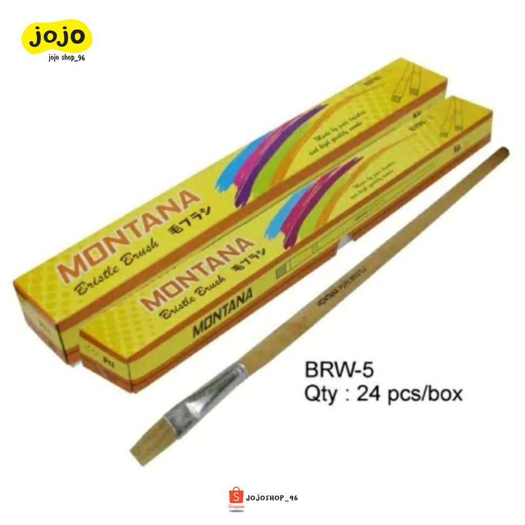 

Kuas Cat Air | Kuas Lukis | Kuas Acrylic MONTANA BRUSH BRW-5 Satuan (1pc)