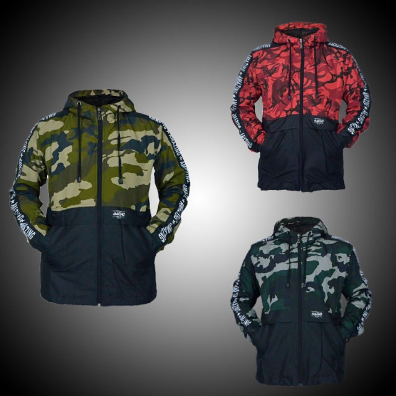 jaket survivor/ jaket anti air/jaket bikers black army