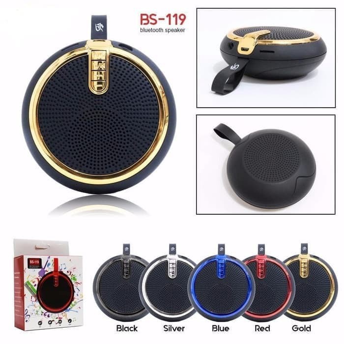 Trend-PAKET Speaker Bluetooth BS 119 FREE Holder Bunga / Flexible FLOWER Universal Holder / Car Hold