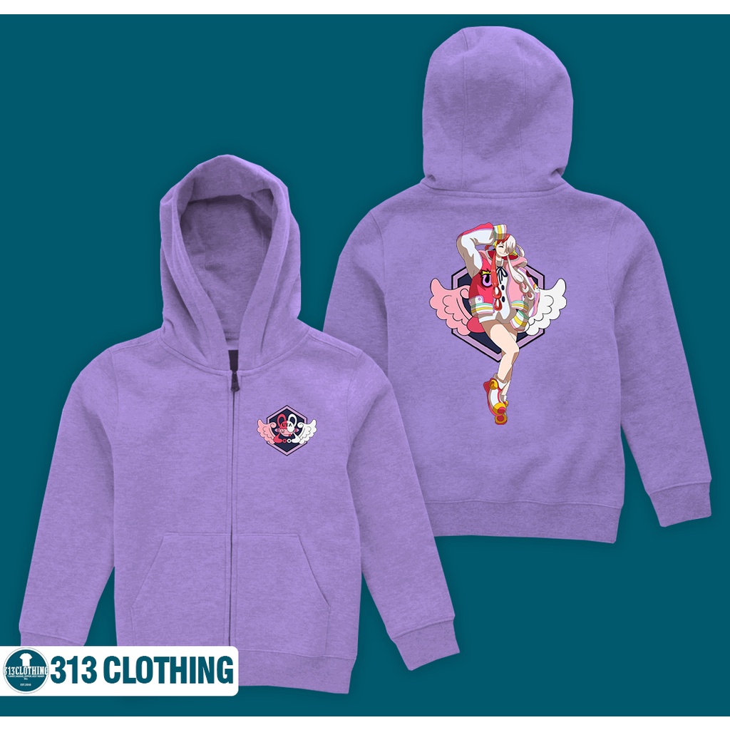 Jaket Hoodie Zipper Anak Uta One Piece Zipper Hoodie Anak One Piece Uta