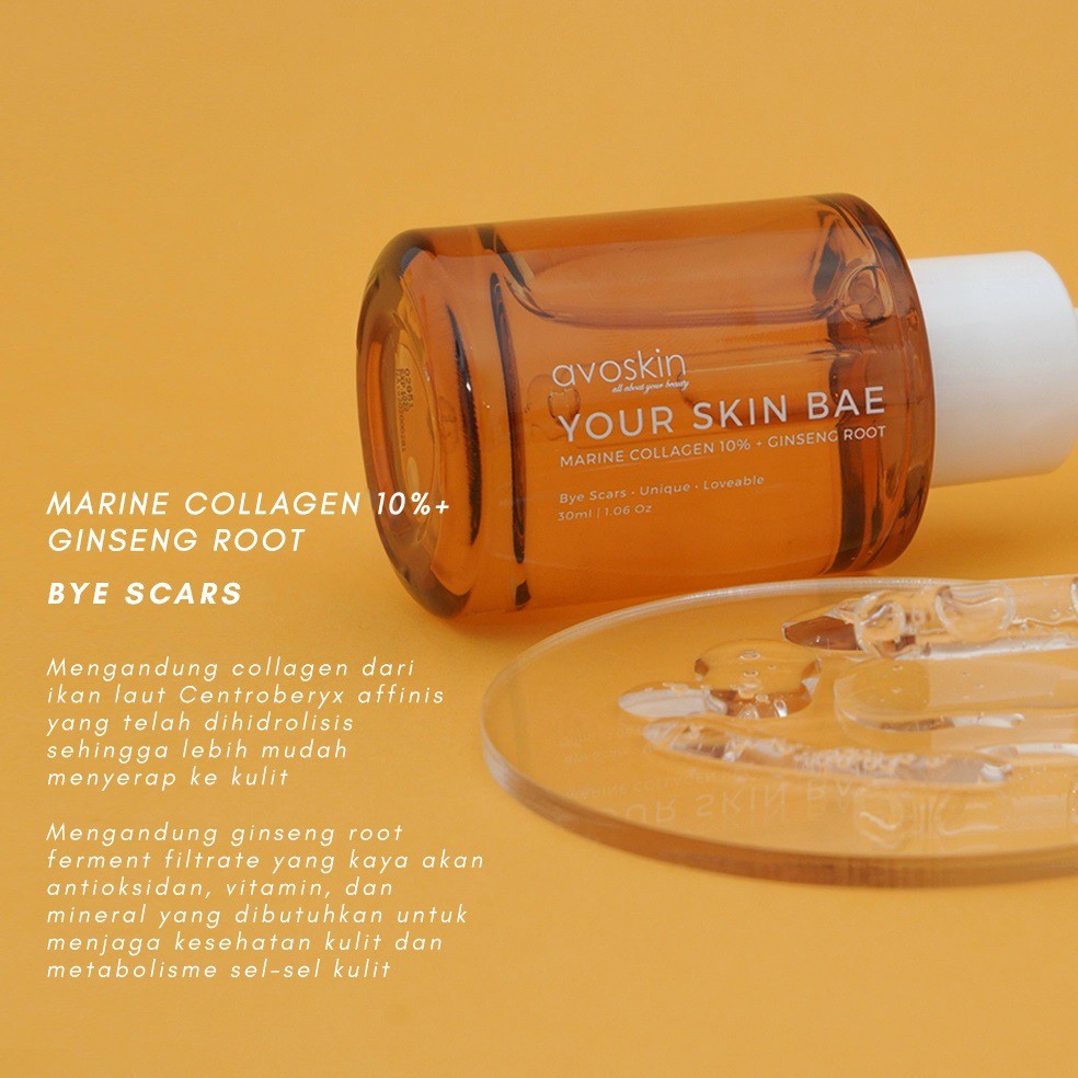 Avoskin Your Skin Bae Marine Collagen 10% + Ginseng Root Serum 30ml