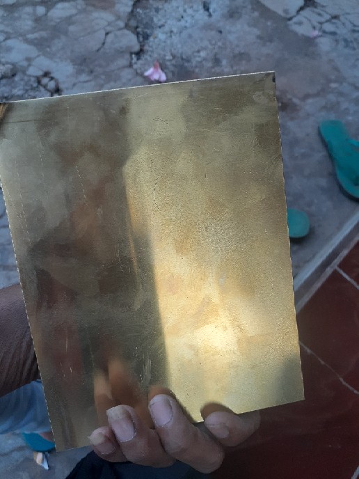 Plat Kuningan Tebal 1 Mm Lebar 140 X 180 Mm