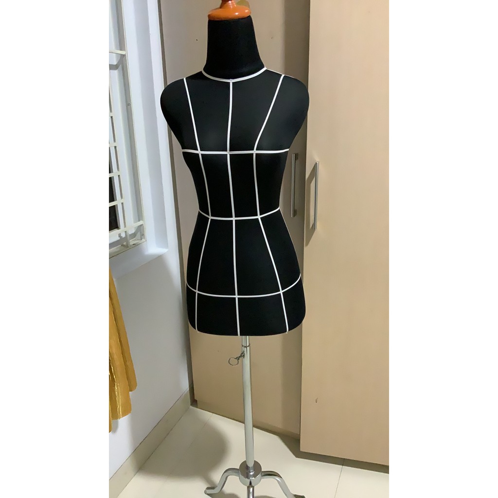 MANEKIN POLA HITAM + KAKI BESI MANEKIN JAHIT PATUNG POLA MANEKIN