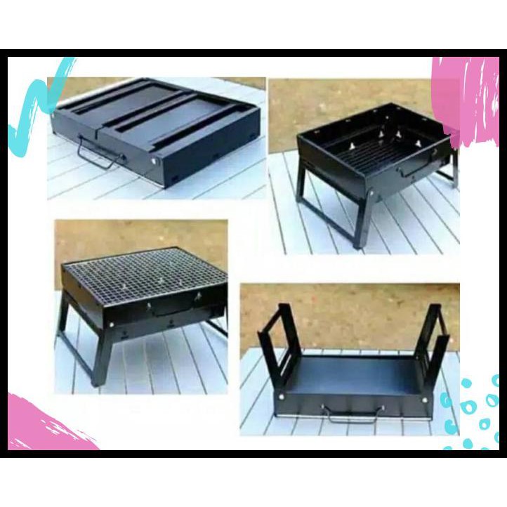 Alat Panggang Bbq-Alat Panggang Serbaguna Panggangan Portable Lipat