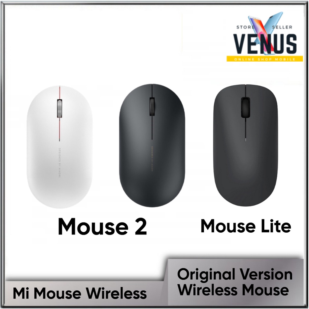 Mouse Wireless Mi Mouse 2 / Mi Mouse Lite Aksesoris Komputer &amp; Laptop