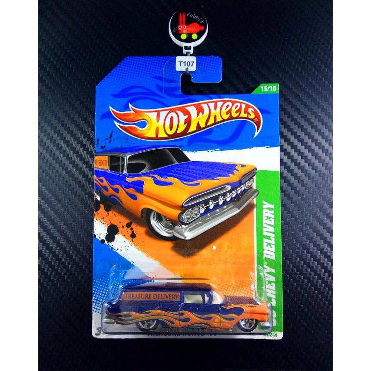 T-107 Hot Wheels Treasure Hunt 59 Chevy Delivery Ban Plastik Terbaik