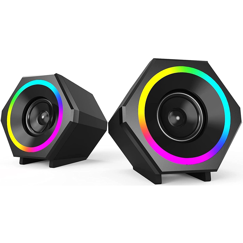 Gaming Speaker Laptop/Komputer L-6060 Dynamic RGB Lightning And Dual Bass