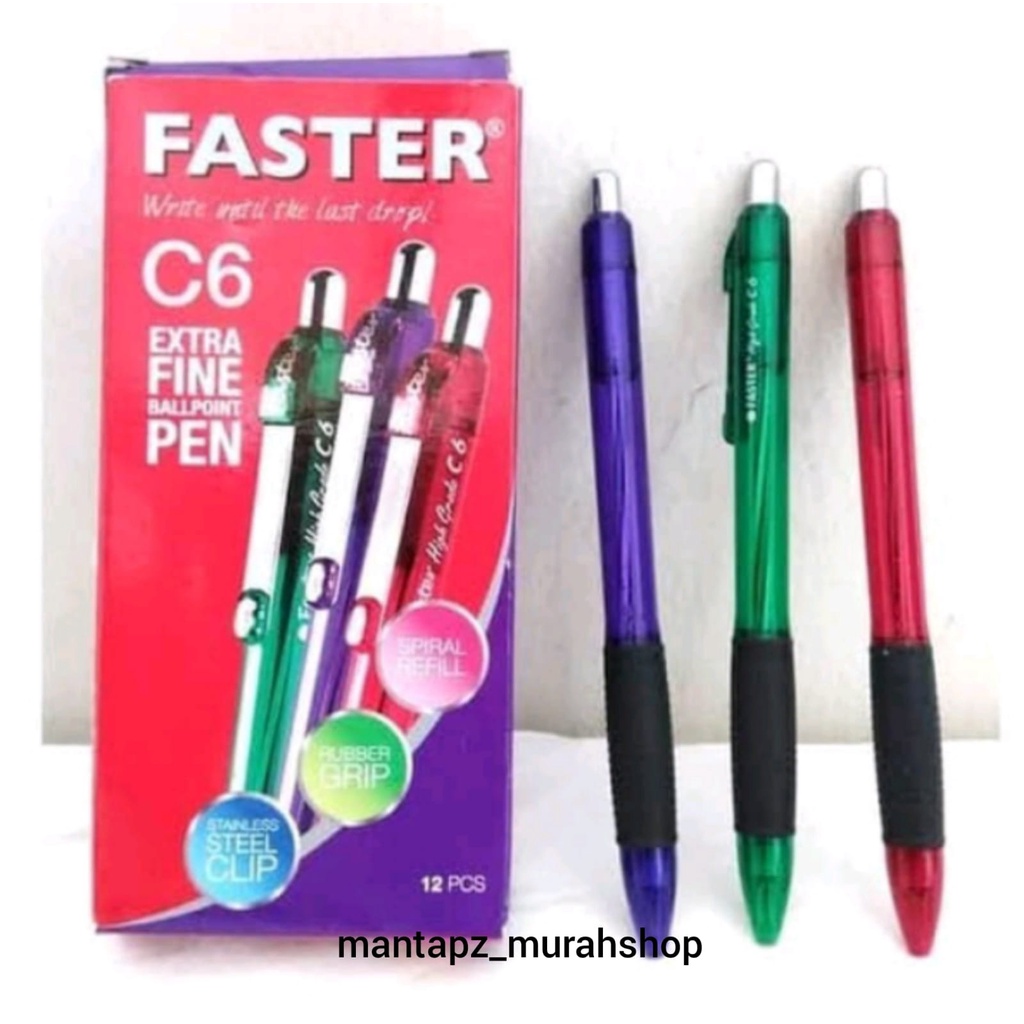 

PULPEN FASTER C6 ORIGINAL / BOLPEN / PEN / PENA (1 pcs)