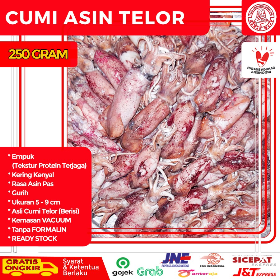 

Cumi Asin Kering | Sotong Telor | Cumi Asin Telor Empuk Sehat Tanpa Formalin Murah Premium 200 Gram