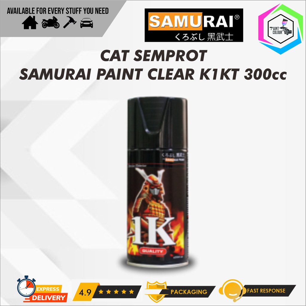 Samurai Paint K1KT Twinkling Clear Cat Semprot-Pylox Helm/Motor