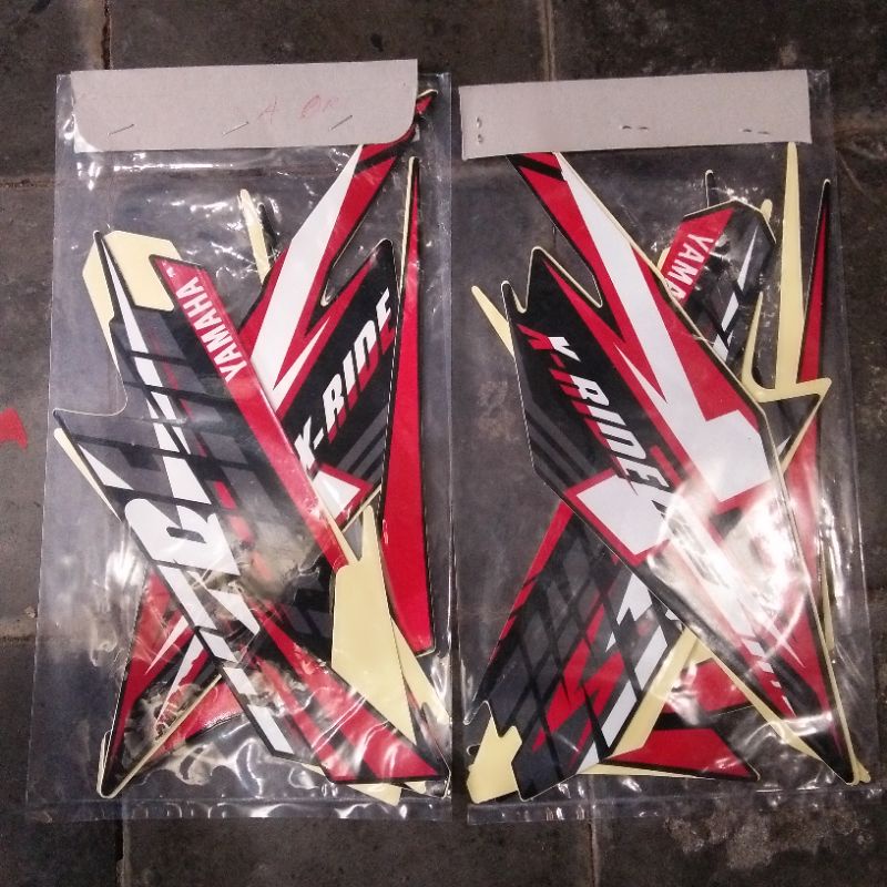 (siap kirim) Striping sticker motor yamaha All New Xride 125 2017 X-ride New