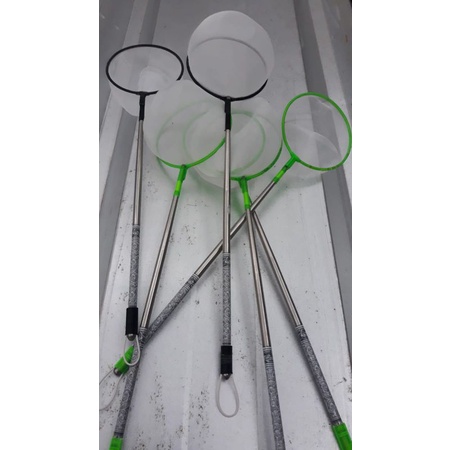 serok ikan hias kecil bulat 7cm gagang stainless