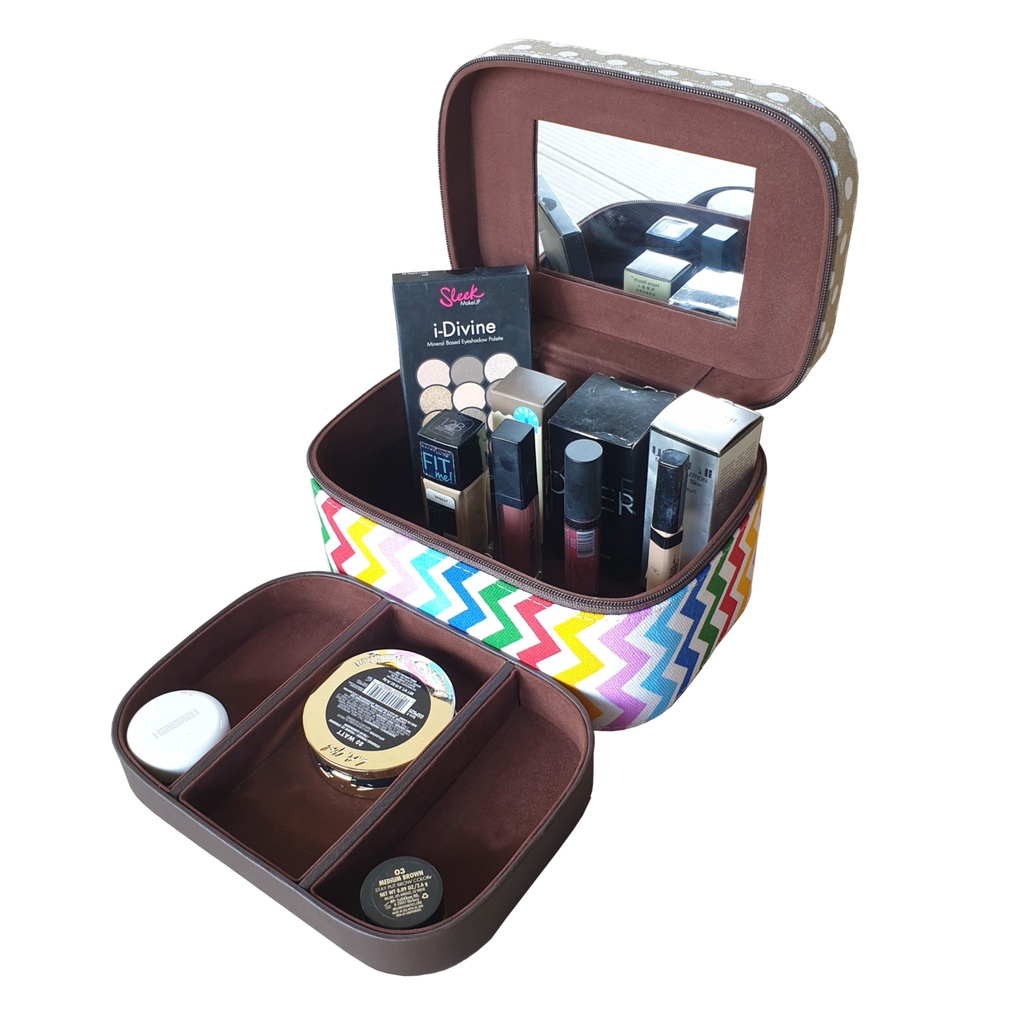 PROMO Tempat Kosmetik Beauty Case Organizer Tas Make Up Pounch Cosmetic Box