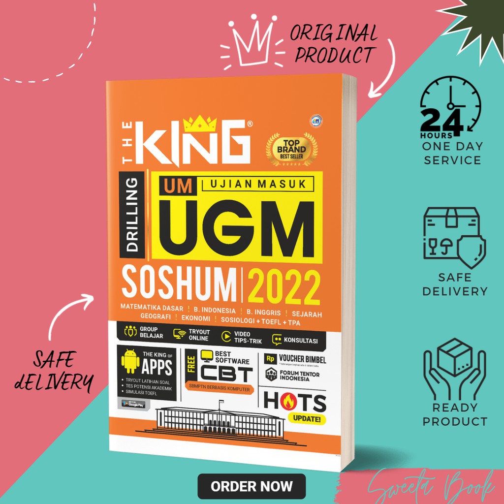 BUKU UJIAN MASUK UGM SOSHUM 2022 THE KING DRILLING UM UGM SOSHUM 2022