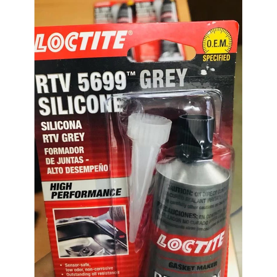 LEM SILIKON GASKET LOCTITE SI 5699 RTV SILICONE GASKET GREY 80ml Lem Paking / Mobil / Mesin