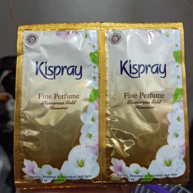 Kispray Glamorous Gold Sachet 11 Gram Isi 12 Sachet