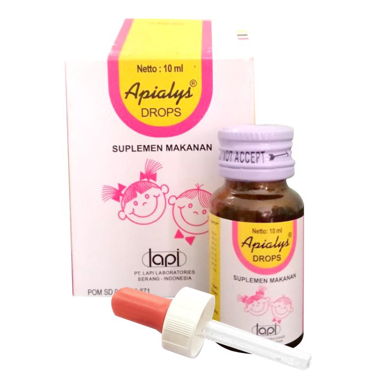 APIALYS DROPS 10 ML suplemen vitamin peningkat nafsu makan pada bayi dan anak