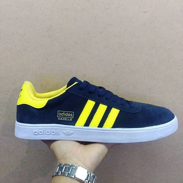 Sepatu Adidas Gazelle Black White Hitam Putih Import Vietnam Navy Kuning Sneakers Casual Kado Hadiah