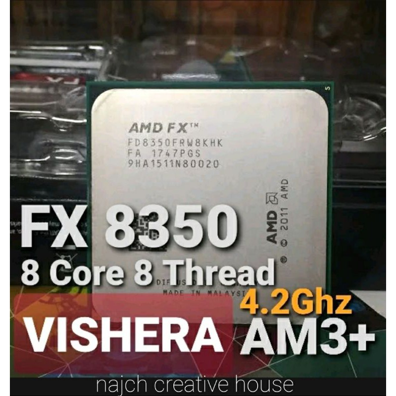 AMD FX 8350 Vishera 4.2GHz 8 Core 8 Thread Soket AM3+