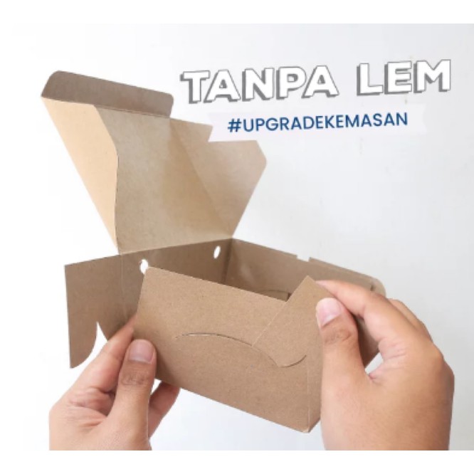 Box Snack Snack Box Laminasi Tebal 325 Gsm (B2K4-16X12X7.5 Cm)