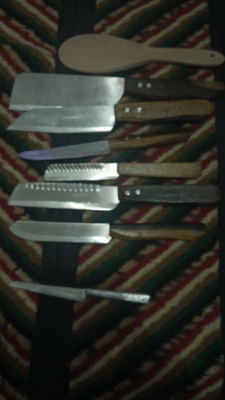 Pisau Set 7 Pcs Murah Promo - Pisau Acar Ikan Sayur Alat Dapur Cod ( Pisau Set 7 )