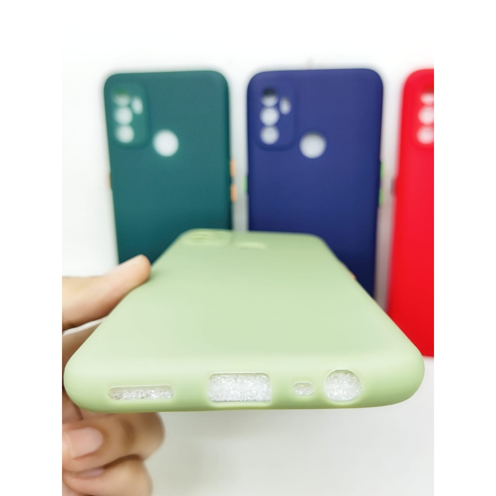 SMPC TPU Candy Oppo A33 A53 2020 6.5 inch SoftCase Macaron Protection Camera Tombol Warna