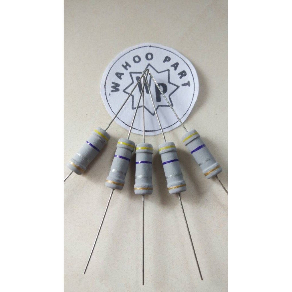resistor 0,47 ohm 2 watt 5% harga (10 pcs )