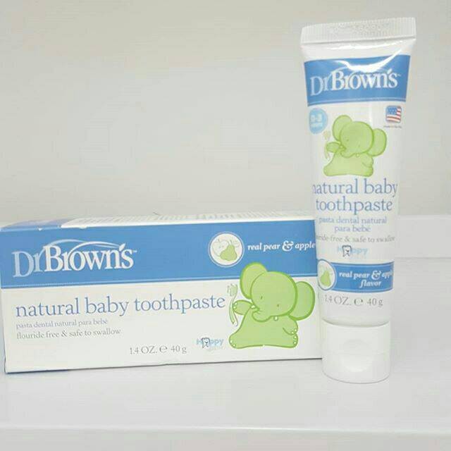 Dr Brown Natural Baby Toothpaste/pasta gigi