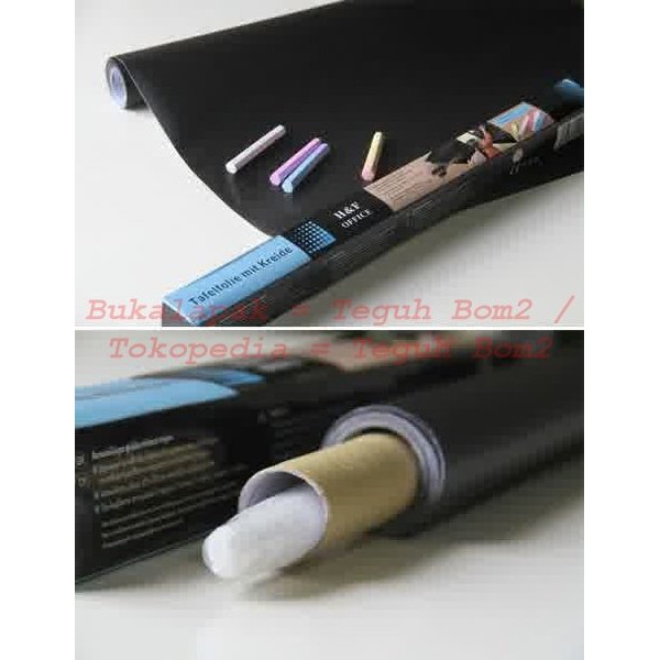 

DIY Blackboard Wall Sticker - Stiker Papan Tulis Hitam 200cm X 45cm