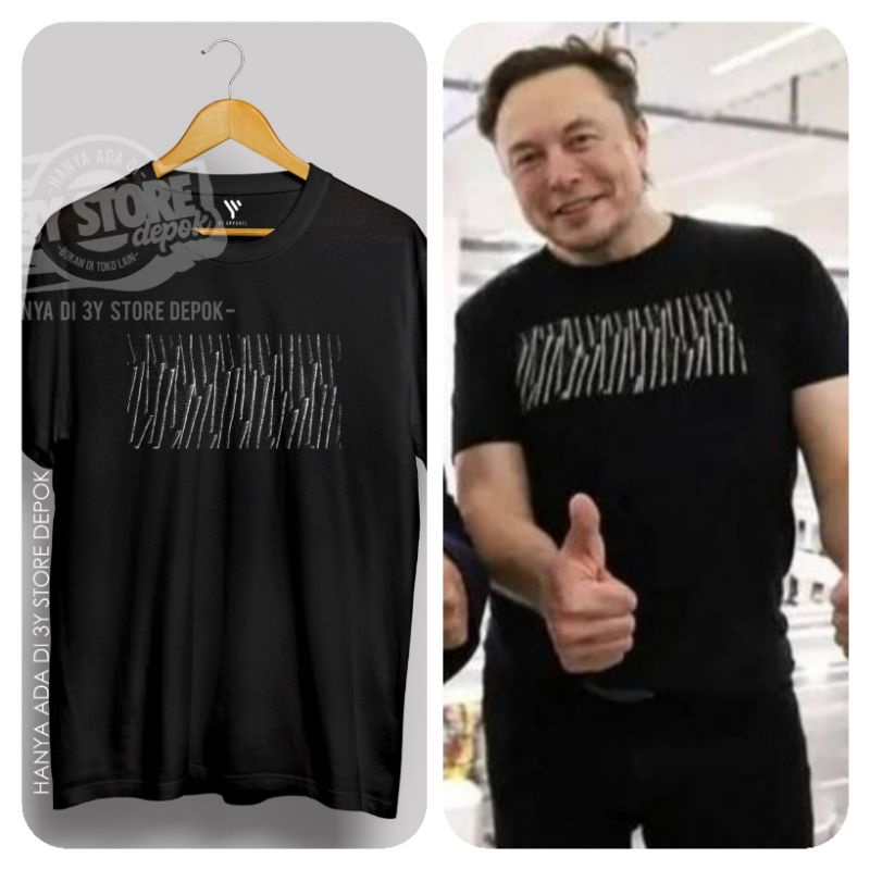 T shirt Baju Kaos Elon Musk / Elon Musk T shirt