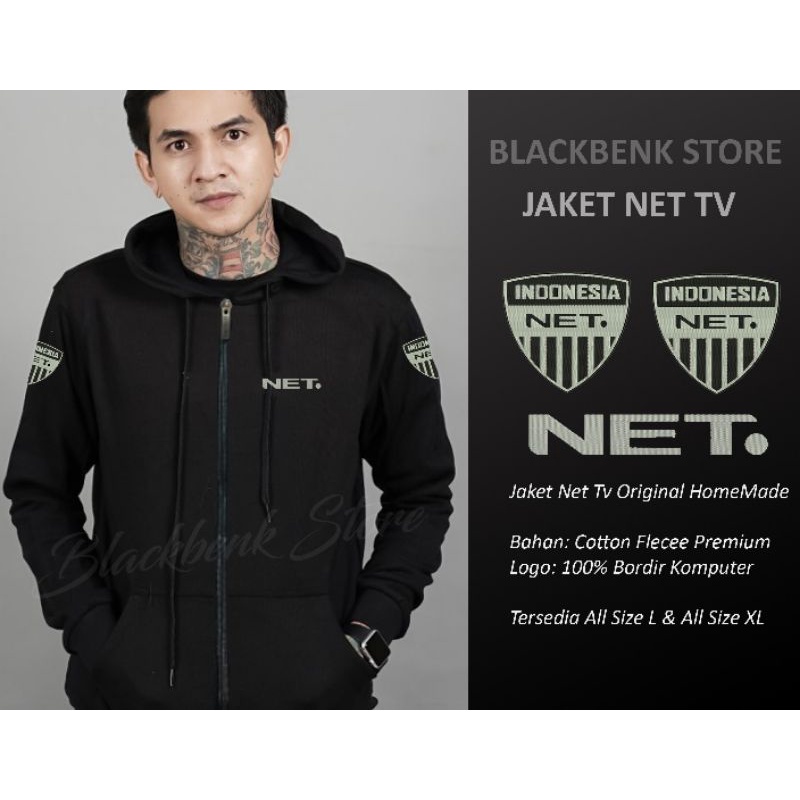 Jaket Net bordir original jaket net tv trans 7 tv