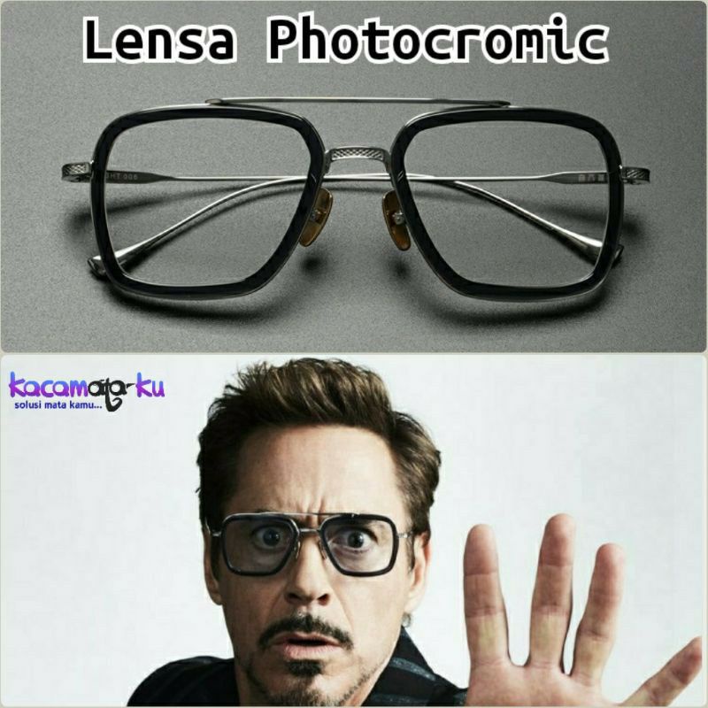 kacamata pria sporty anti uv photocromic besar