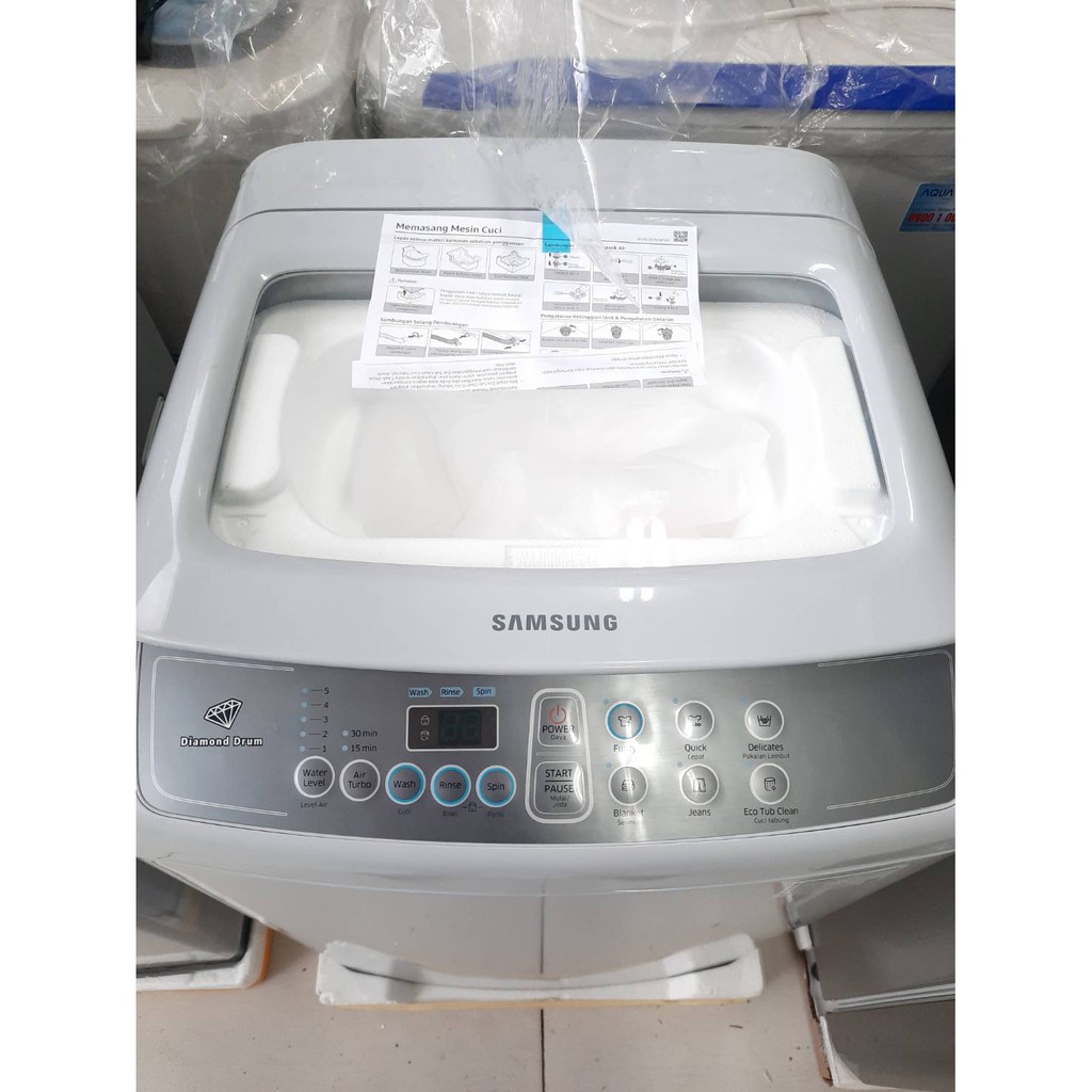 Samsung Mesin Cuci 1 Tabung 8Kg Top Loading WA80H4000SW WA80H4000 80H4000