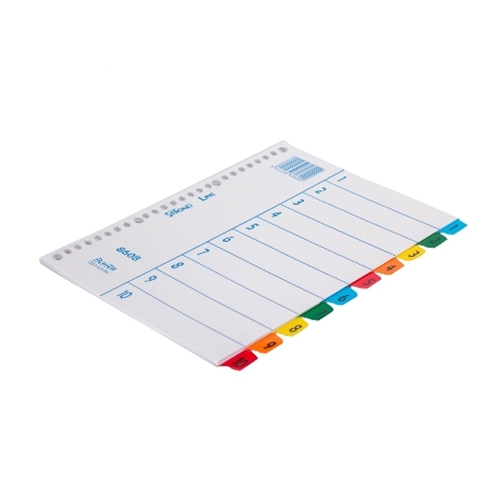 

Bantex Index (1-10) 26 Holes For Multiring Binder B5 #8608 00