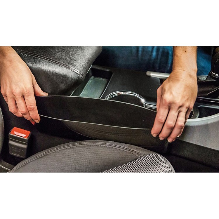 LEEPEE Auto Organizers Seat Holder Gap Pocket 2 PCS -10572 - Black