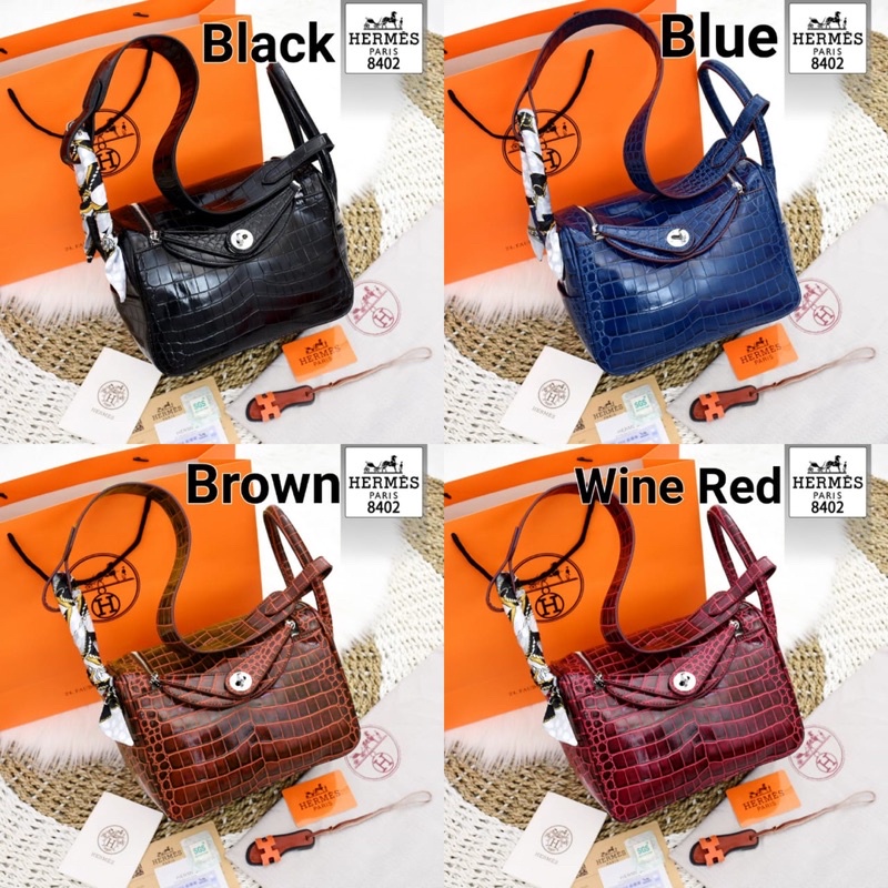 Tas Selempang LINDY CROCO Bag Series ~ 8402 ~