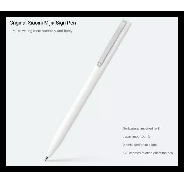 

Xiaomi Mi Pen - Mijia Sign Pen - Pena- Pulpen 0.55Mm Original 100% Terjamin