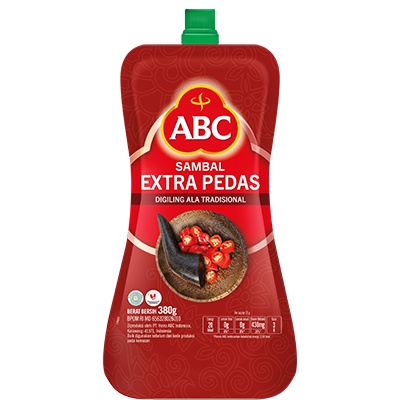 

Abc Sambal Extra Pedas Pouch 380Gr