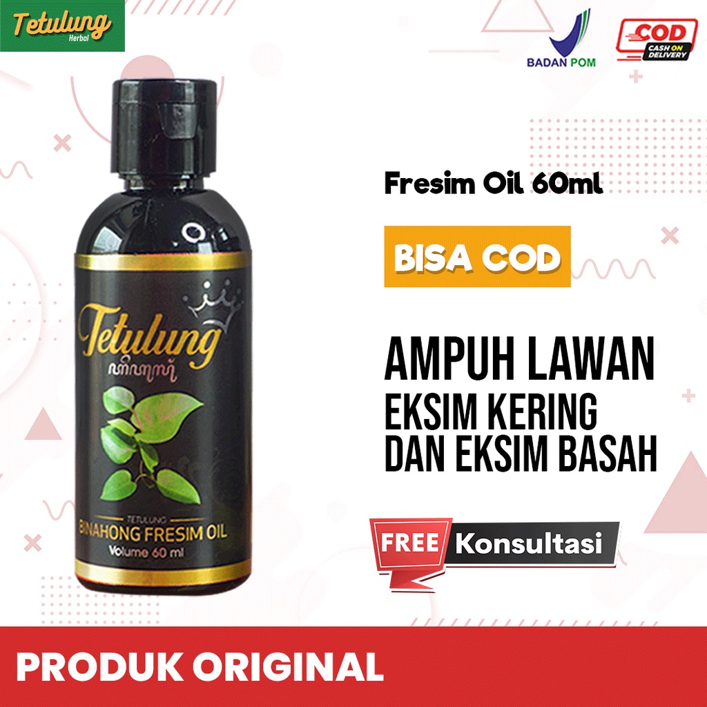 Obat Eksim Kering Basah Menahun Ampuh - Fresim Oil 60ml Tetulung Binahong