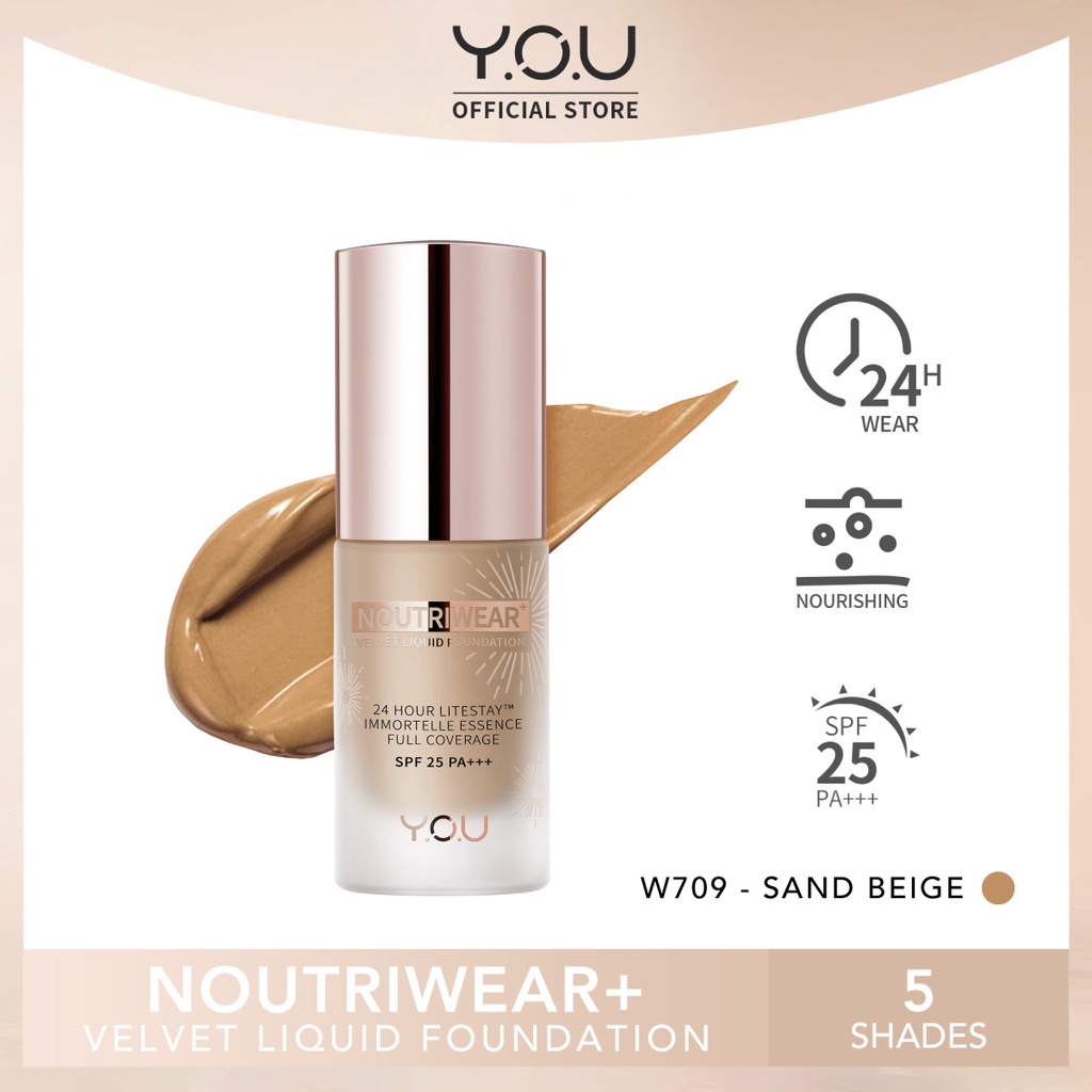 Y.O.U Noutriwear+ Velvet Liquid Foundation 20ml | YOU