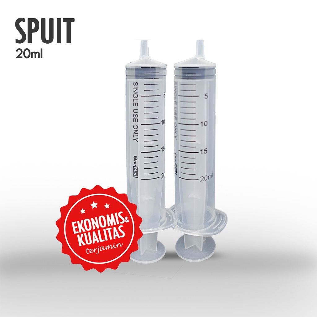 SPUIT SUNTIK 20ML 20 ML / 20CC 20 CC OneMed Suntikan / Jarum Suntik