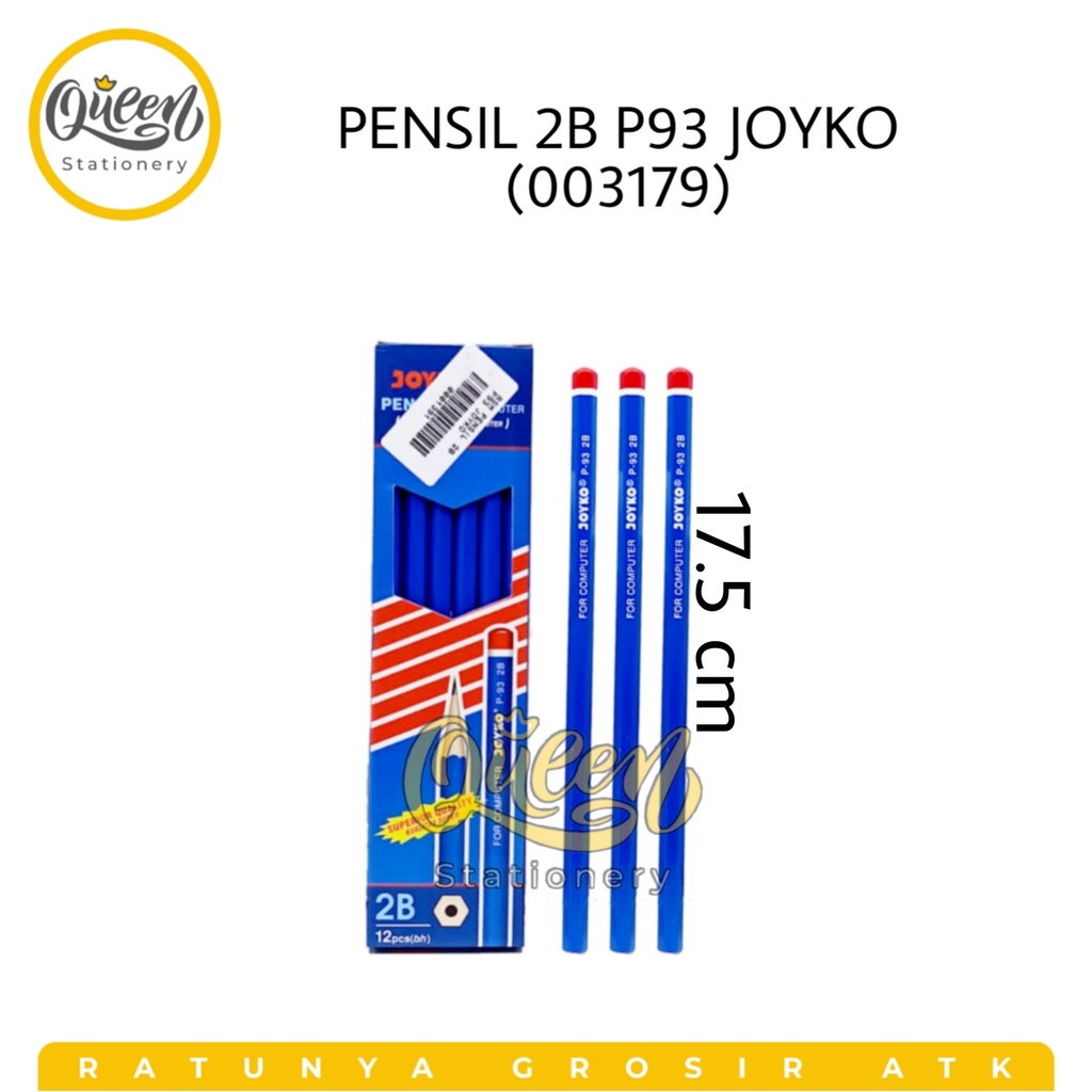 

(1 PCS) PENSIL 2B P93 JOYKO (003179) / PENSIL UJIAN / PENSIL KAYU / PENSIL 2B / PENSIL JOYKO
